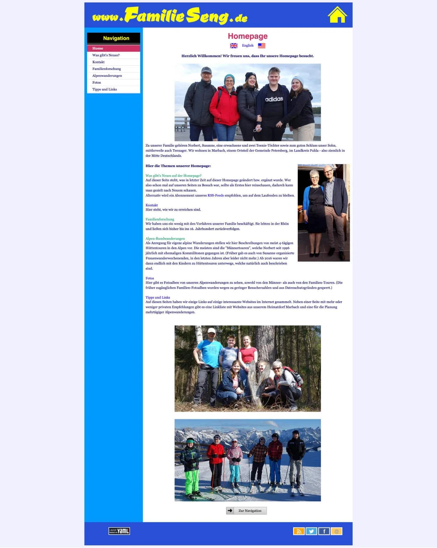 Beispiel private Website