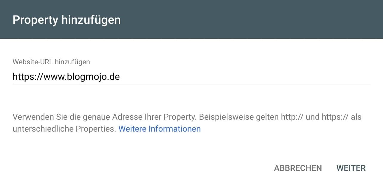 Von HTTP auf HTTPS in der Google Search Console umstellen