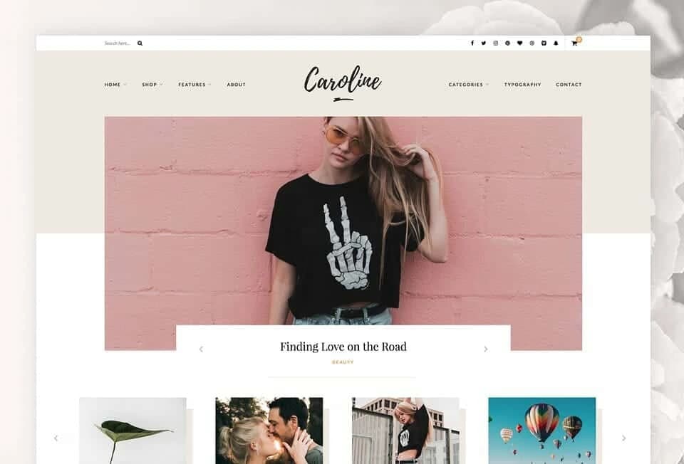 Caroline WordPress Blog-Theme