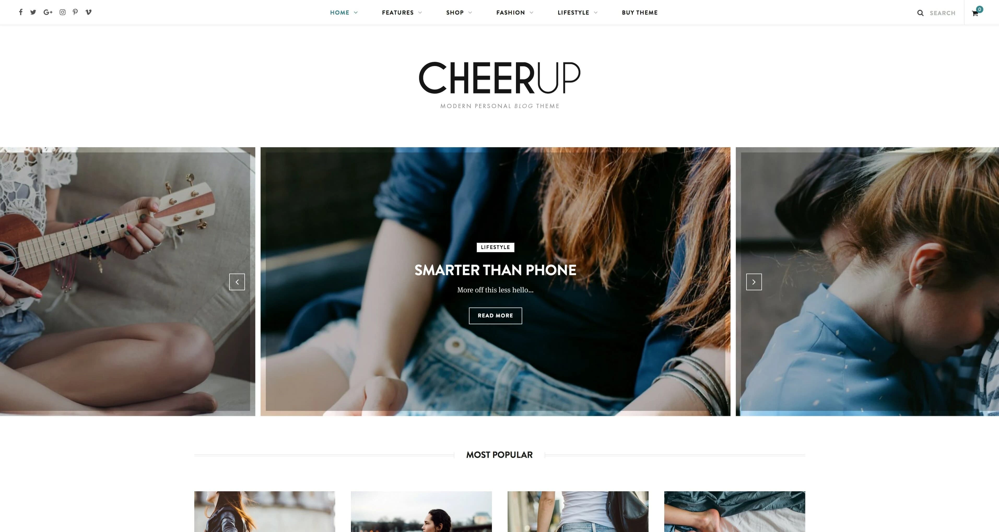 CheerUp WordPress Blog-Theme