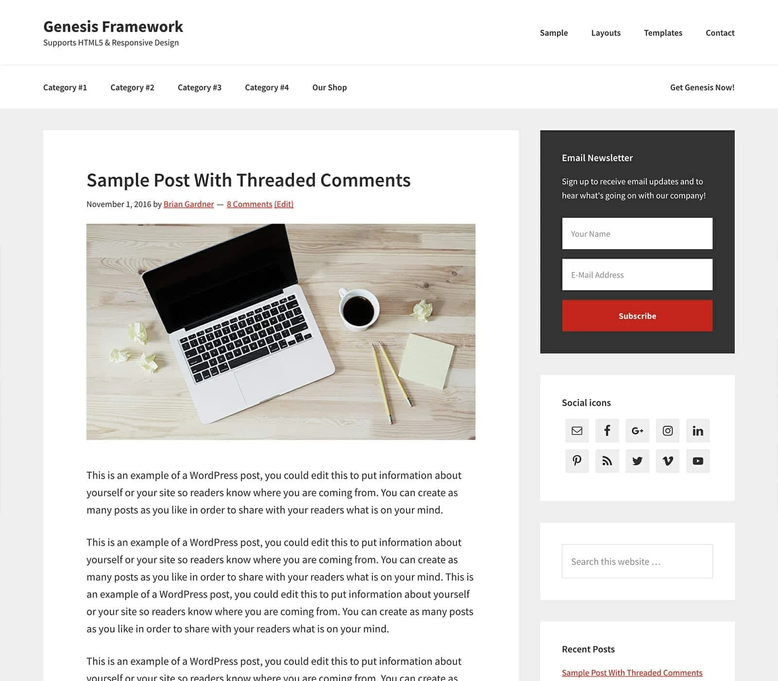 Genesis WordPress Theme-Framework