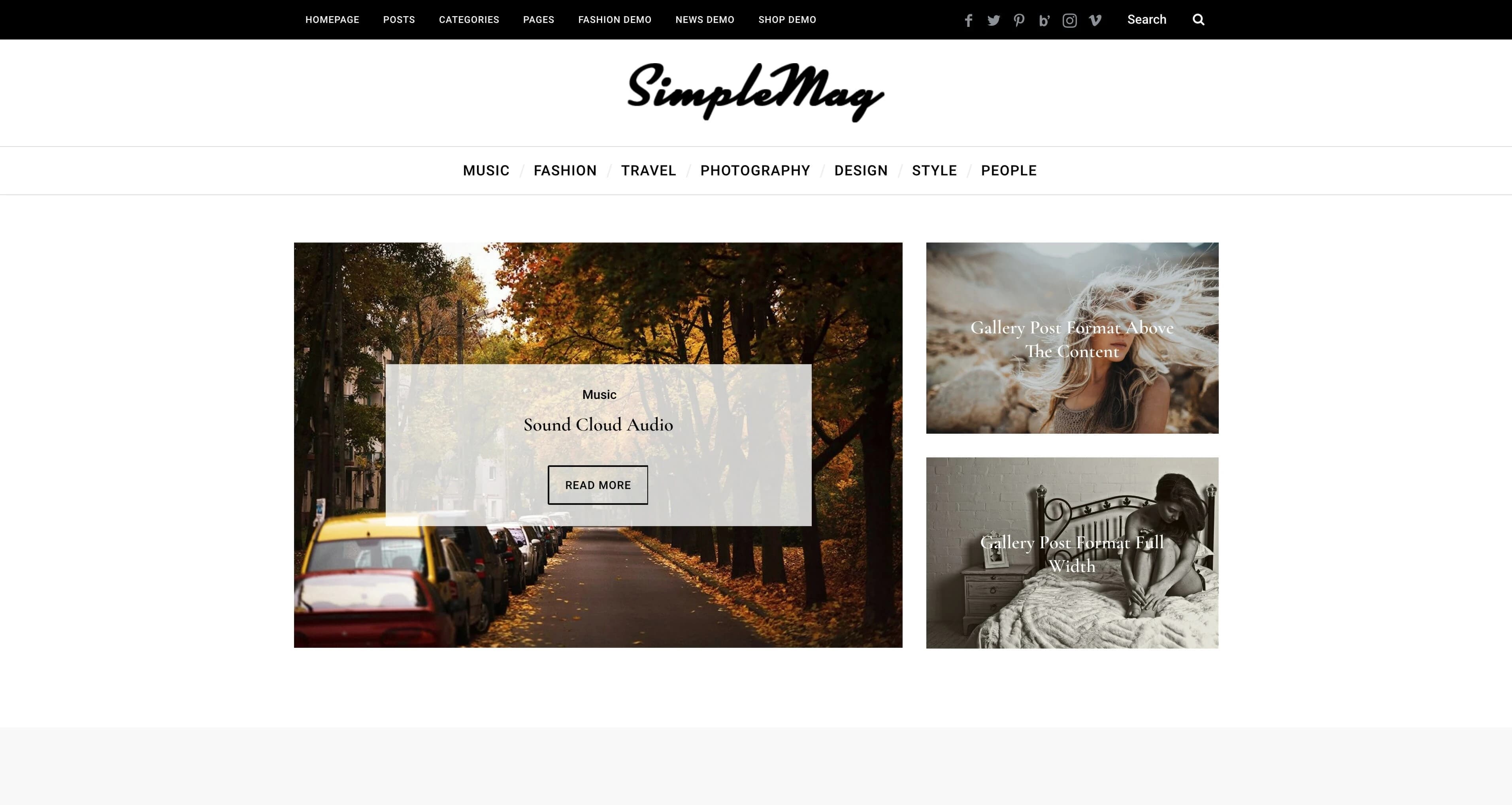SimpleMag WordPress Magazine-Theme