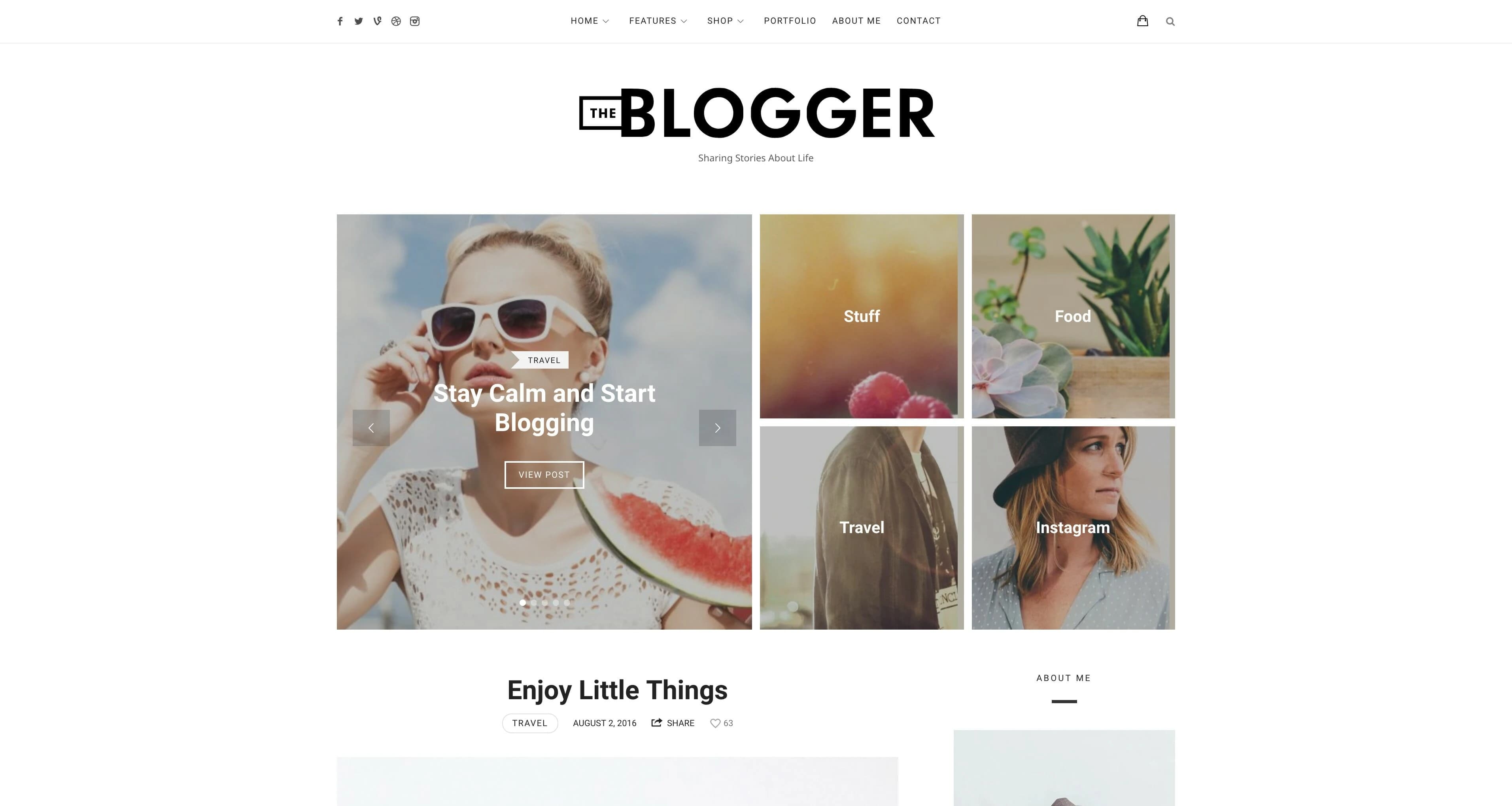 TheBlogger WordPress Blog-Theme