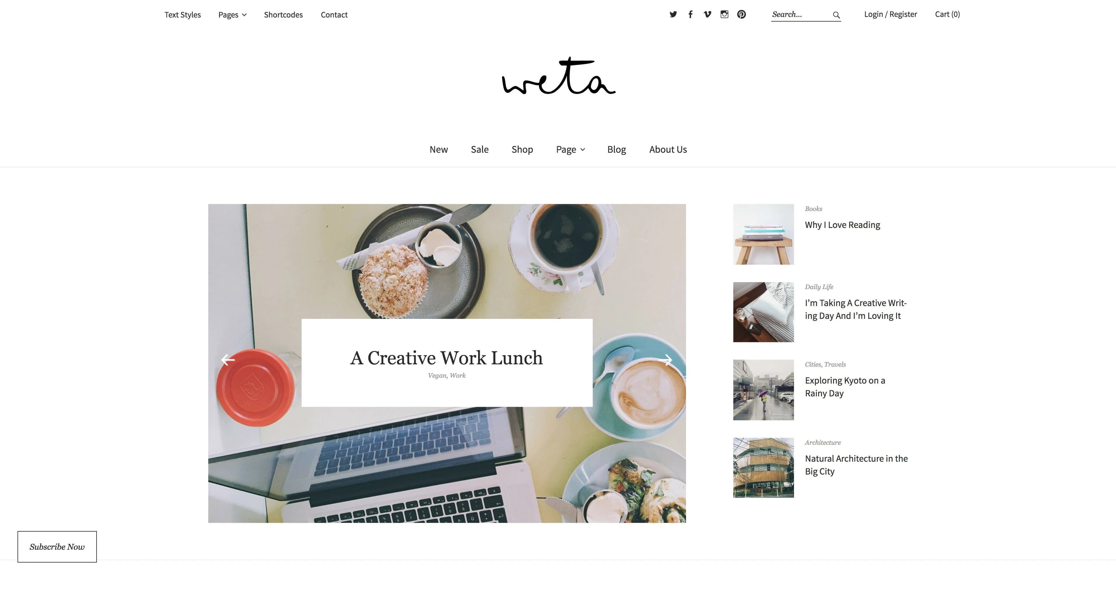 Weta WordPress Blog-Theme