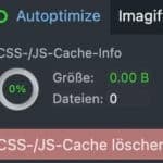 Autoptimize Cache leeren