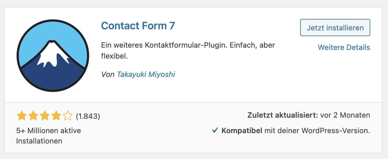 Contact Form 7 ist eine tolle Möglichkeit, um Kontaktformulare für deine Nutzer zu erstellen