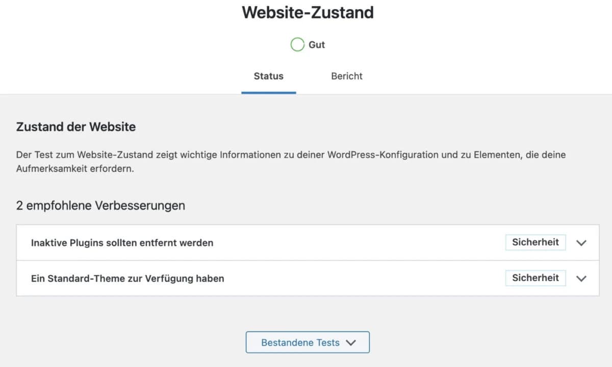 Inaktive Plugins bieten eine Angriffsfläche für Hacker. Lösche sie.
