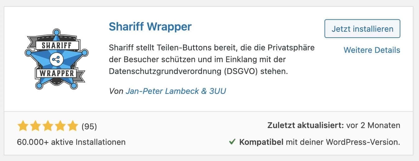 Mithilfe von Shariff Wrapper kannst du DSGVO-konforme Teilen-Buttons einsetzen