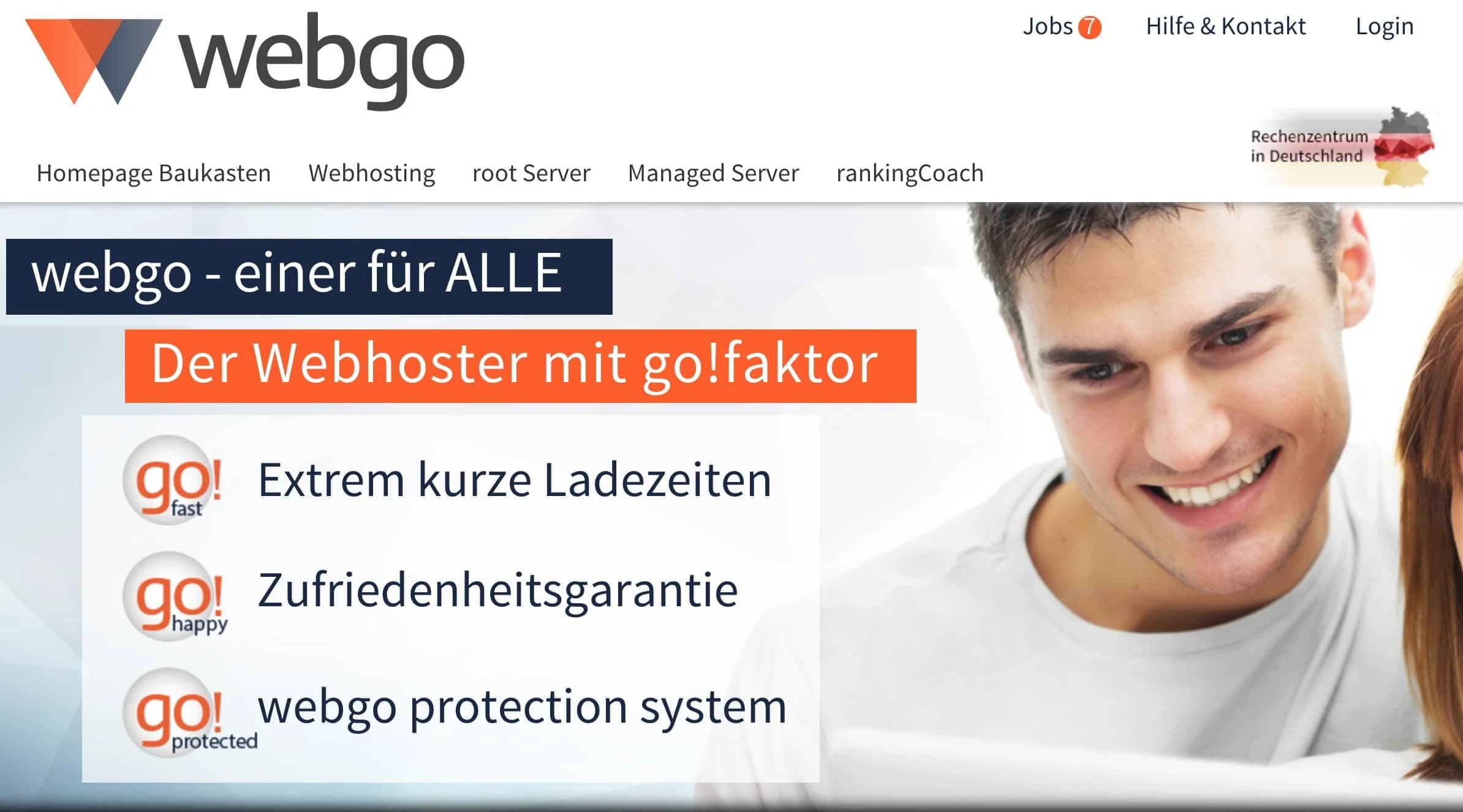 WordPress-Hosting bei webgo