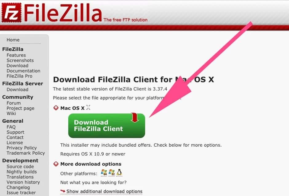 FileZilla herunterladen