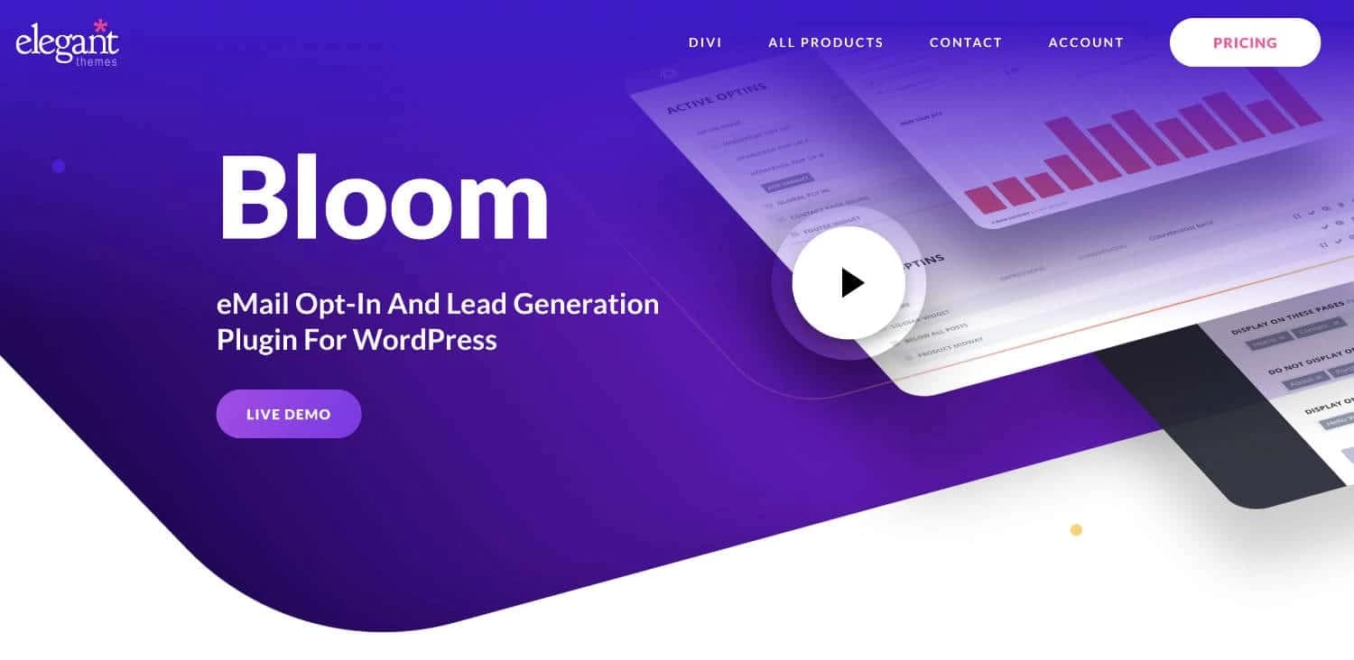 Bloom ist ein Newsletter-Tool aus dem Hause Elegant Themes mit zahlreichen Funktionen.