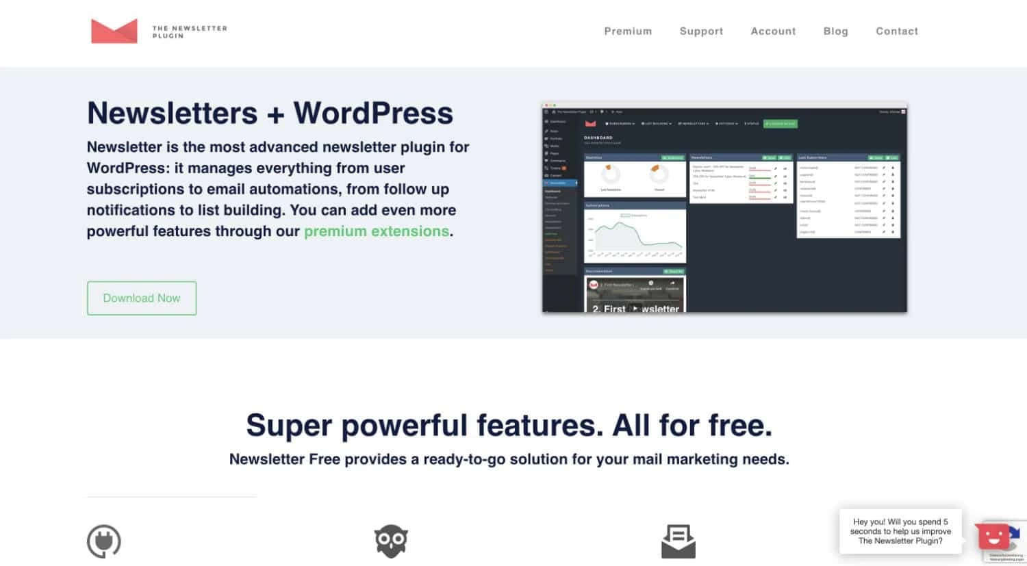 The Newsletter Plugin ist eine All-in-one-Lösung, um auch große E-Mail-Listen aufzubauen