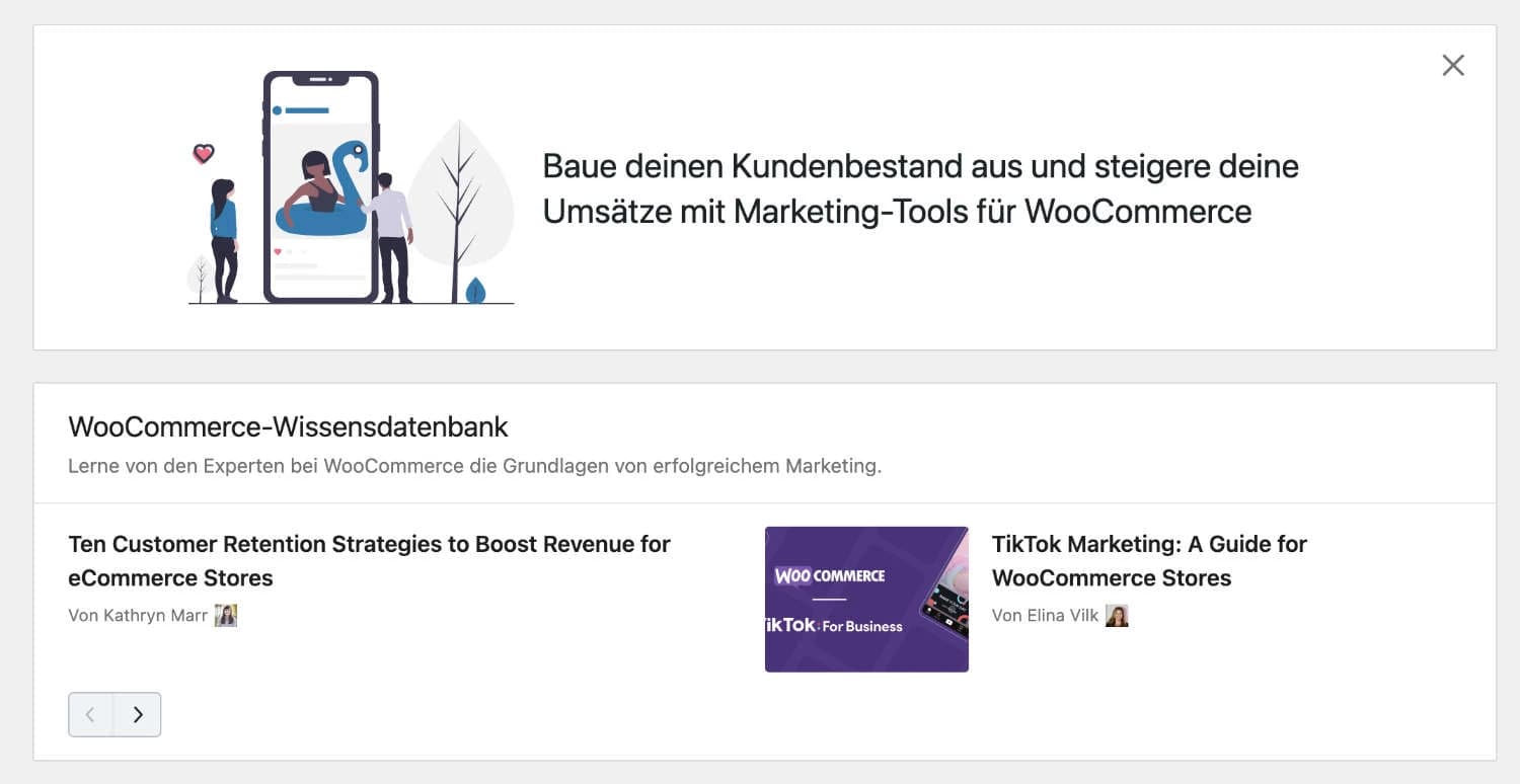 WooCommerce Zusatzfunktionen