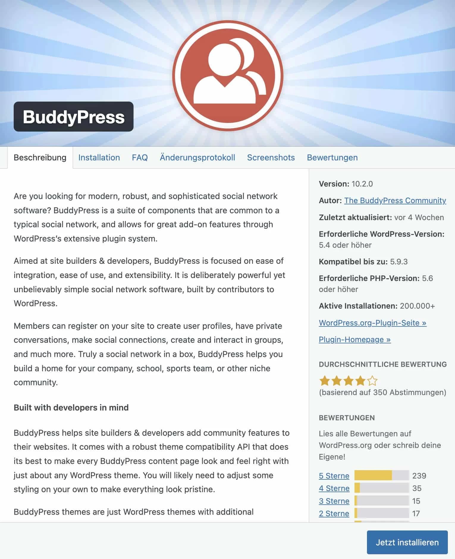 WordPress Plugin Überblick