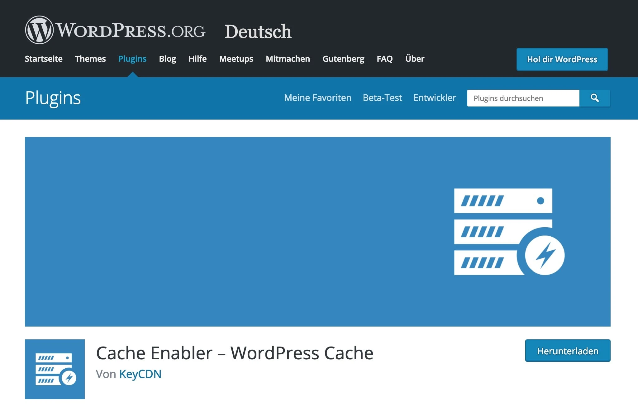 Cache Enabler Plugin