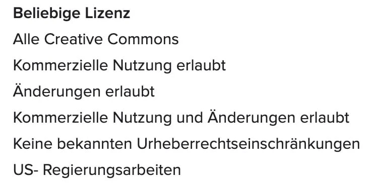 Nicht alle Bilder dürfen geschäftlich verwendet werden