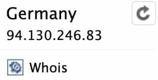 Yet another flags zeigt das Hosting-Land einer Website an
