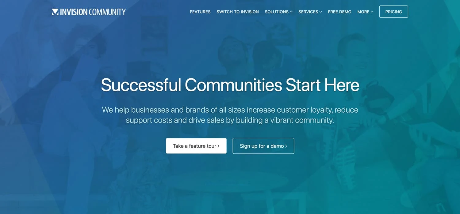 Invision Community Oberfläche