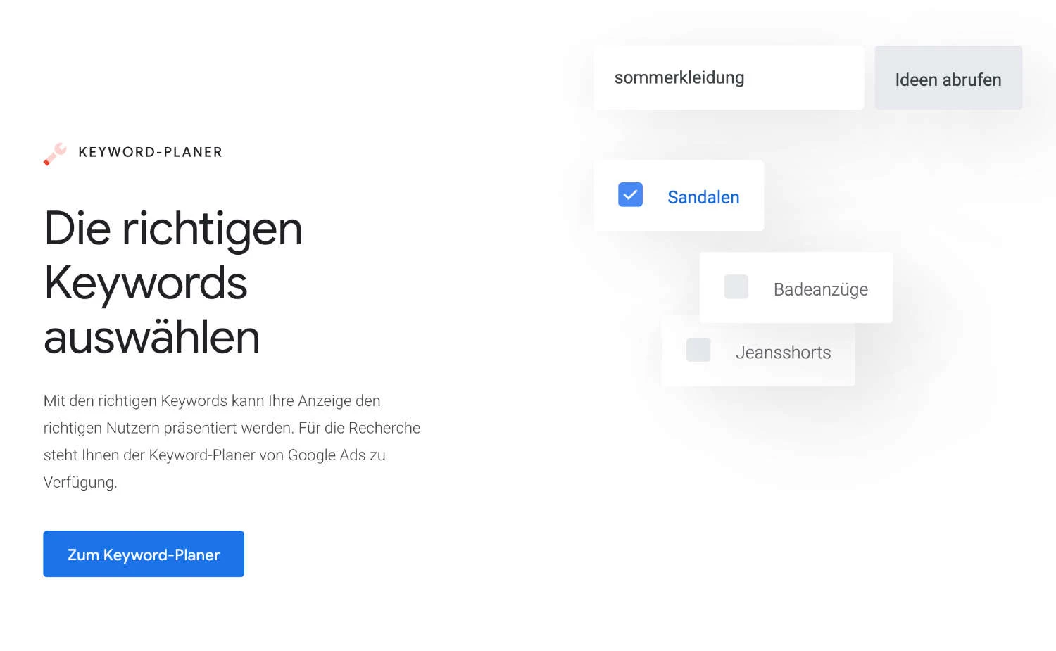 AdWords Keywords-Planer