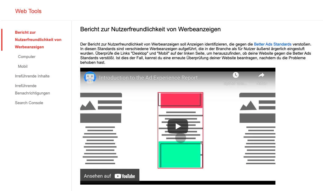 Google Web Tools