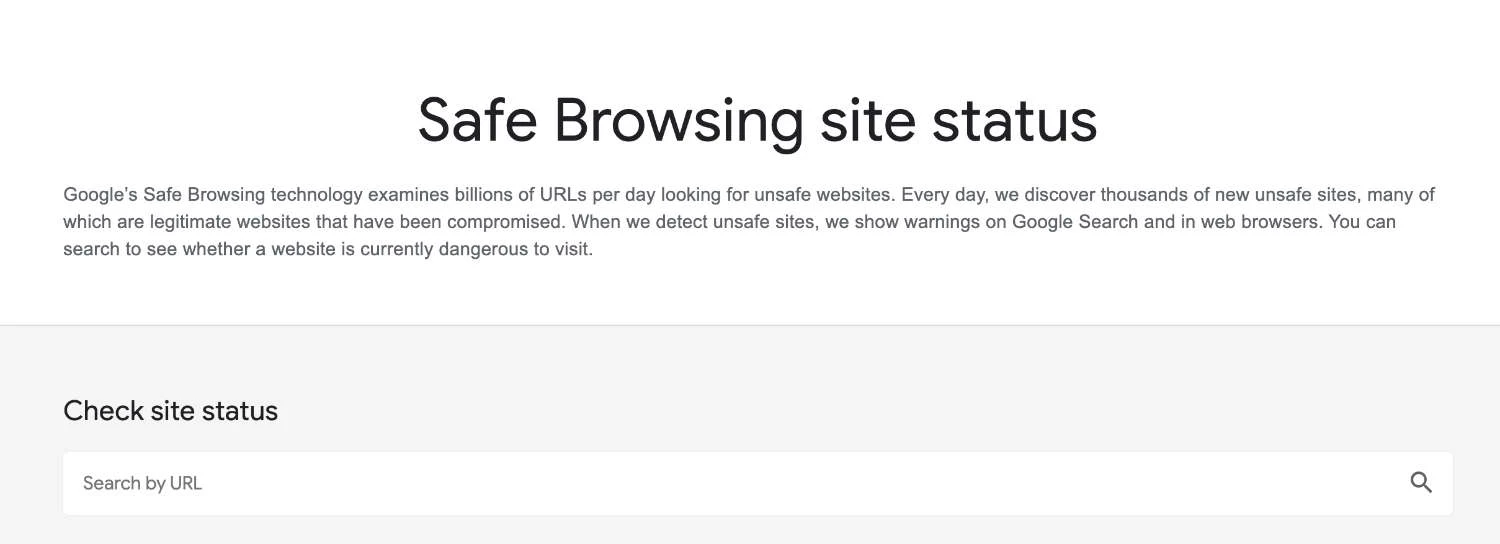 Safe Browsing