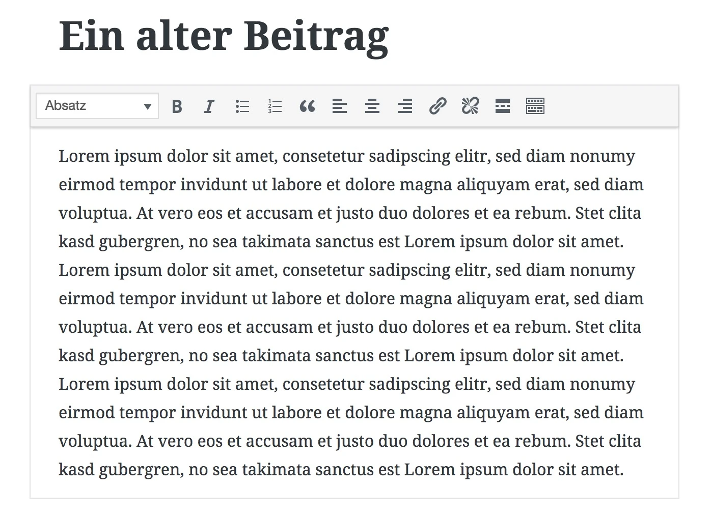 Gutenberg Classic Block