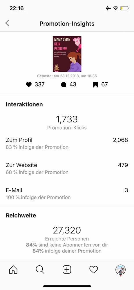 instagram follower gewinnen instagram-anzeigen ergebnisse blogbeitrag reichweite