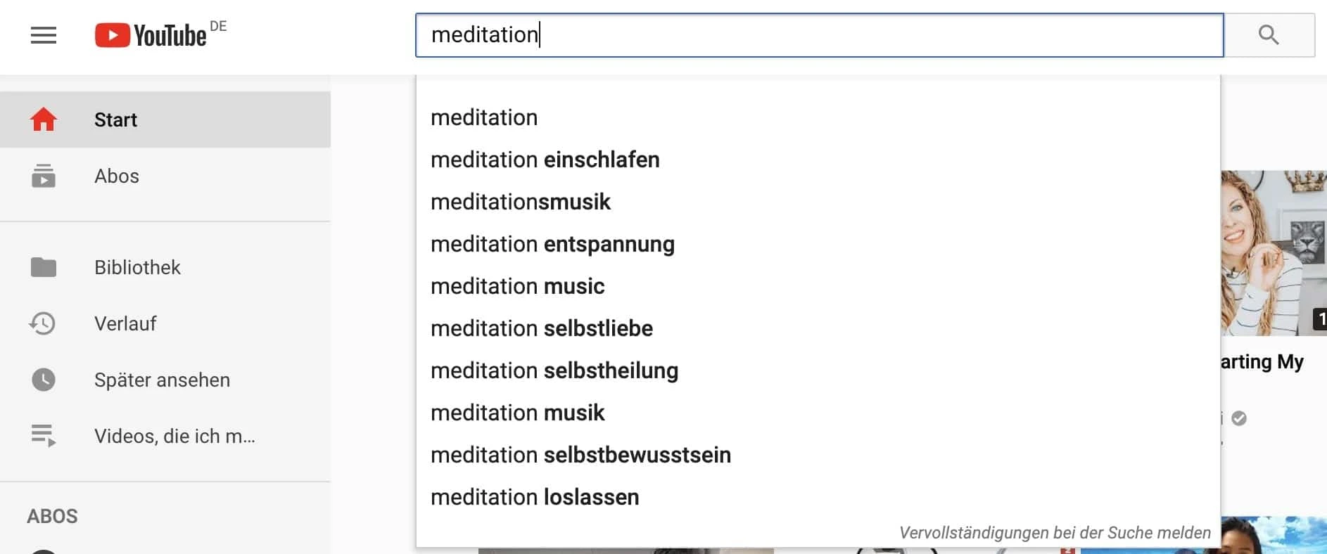 Die Autovervollständigung von YouTube für die Ideenfindung nutzen
