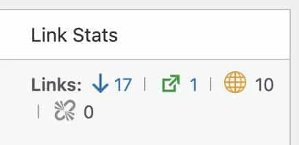 Rank Math Linkzähler