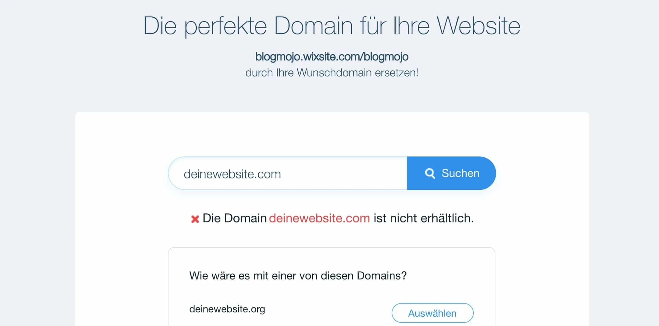 Domain-Verfügbarkeit prüfen