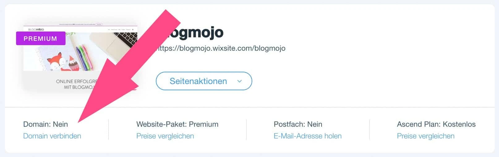 Website bei Wix mit Domain verbinden