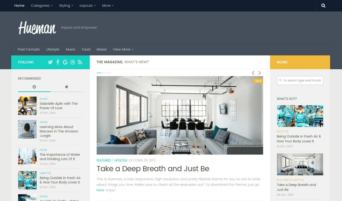 Hueman WordPress Magazine-Theme