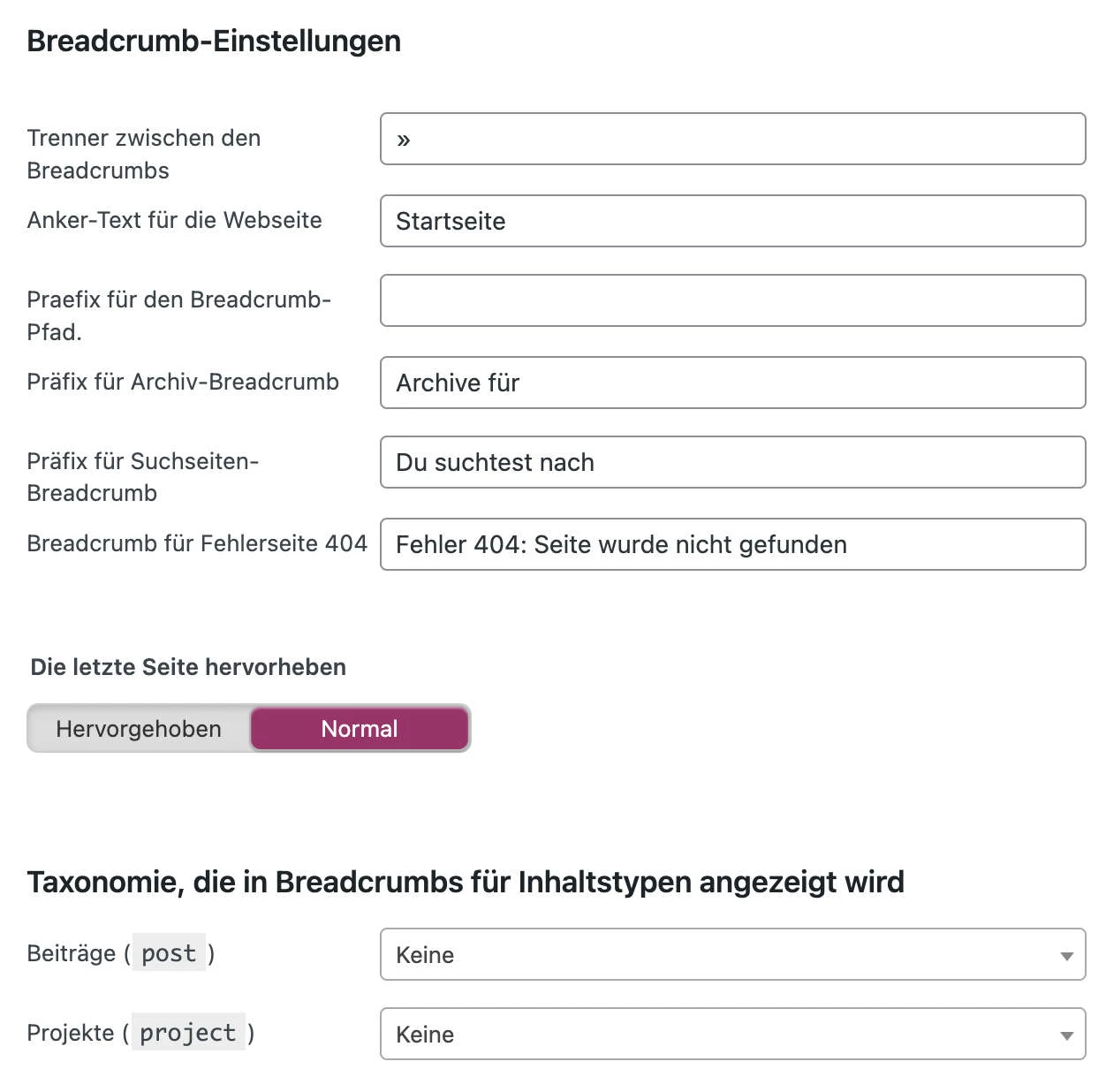 Yoast Breadcrumbs
