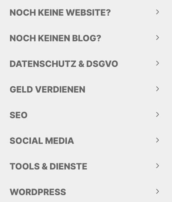 Eine durchdachte Menüstruktur ist das A und O einer Website