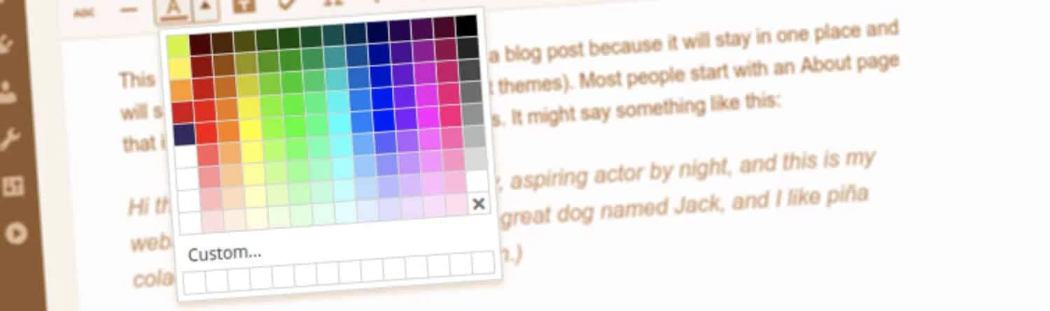 Central Color Palette