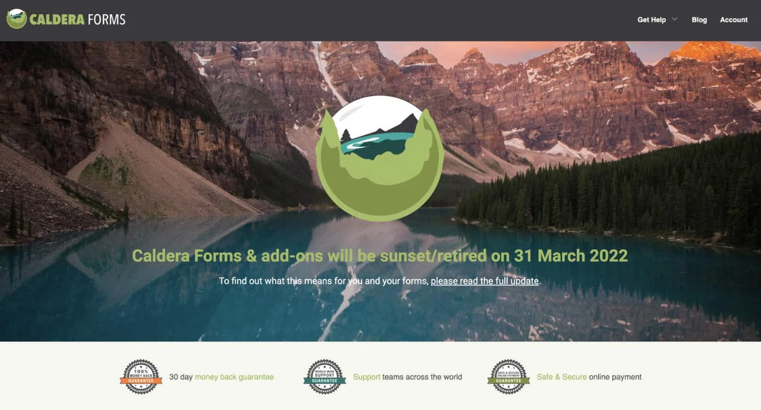 Caldera Forms