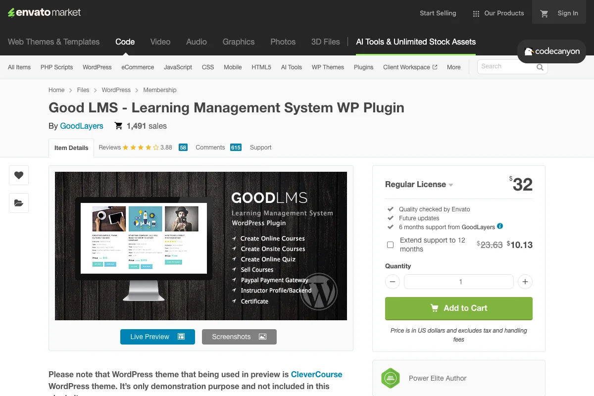 Good LMS Plugin für WordPress