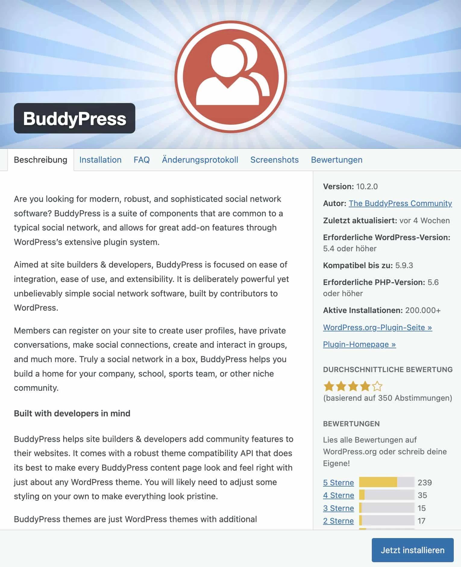 WordPress Plugin Überblick