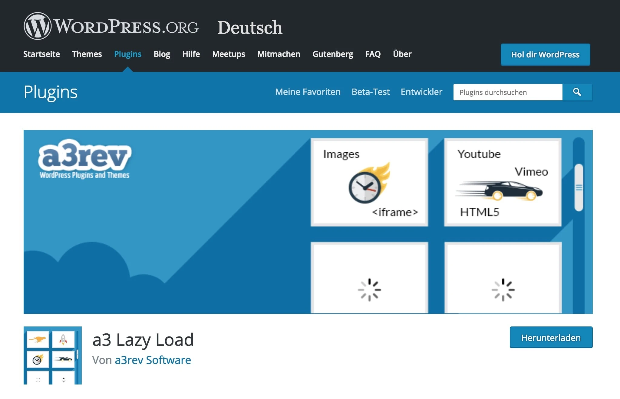 a3 Lazy Load Plugin