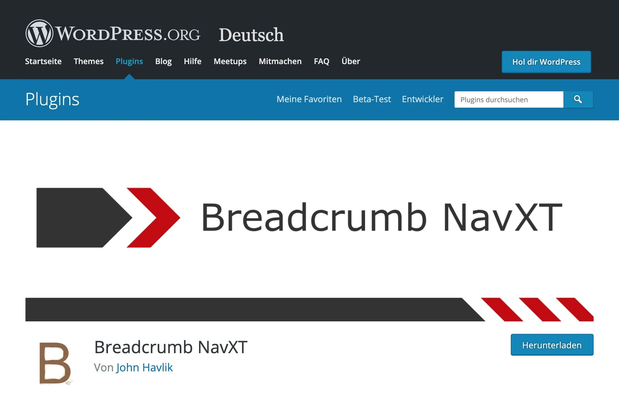 Breadcrumb NavXT
