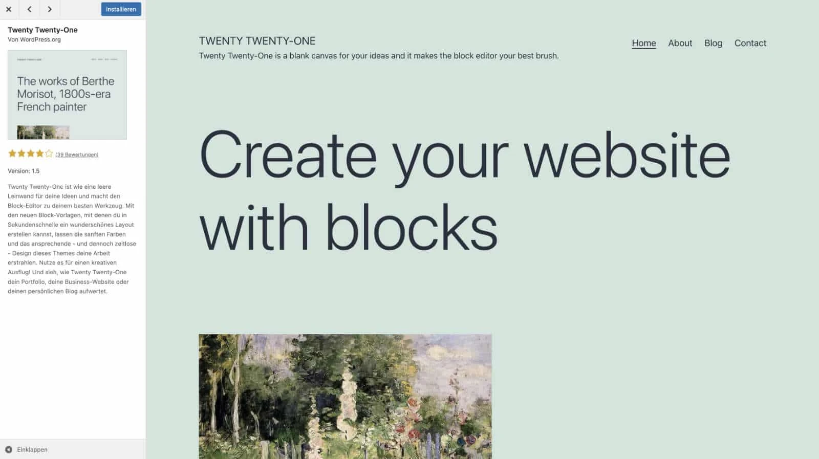 WordPress Theme Details