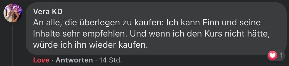 Kundenfeedback von Vera