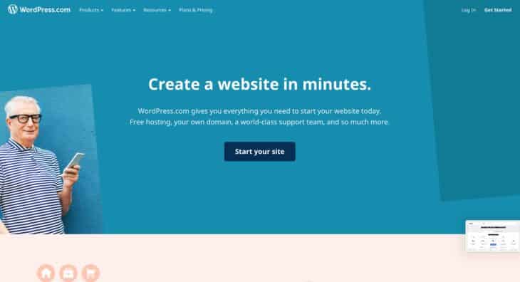 WordPress.com Testergebnis im Überblick