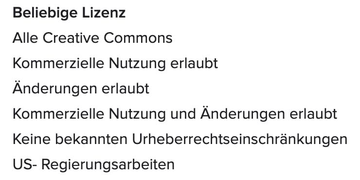 Nicht alle Bilder dürfen geschäfftlich verwendet werden