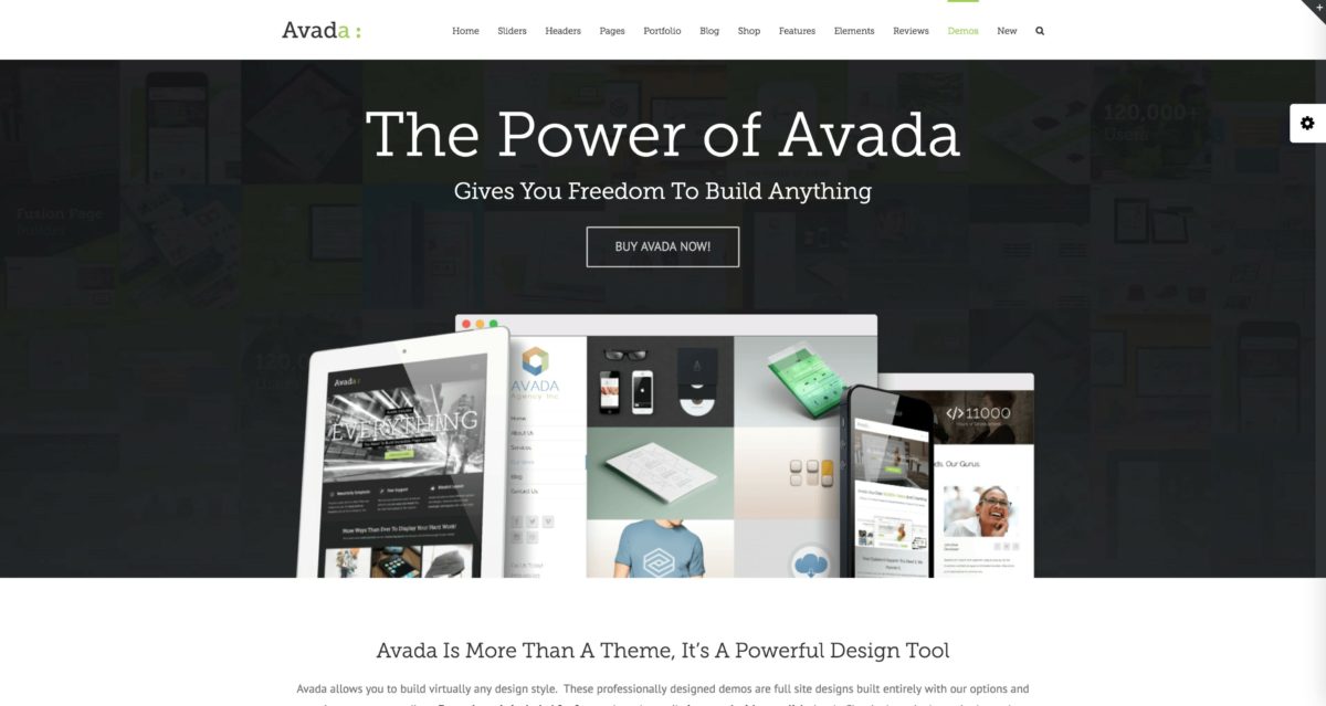 Thème polyvalent Avada WordPress