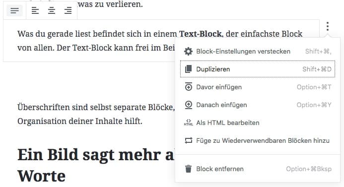 Block duplizieren