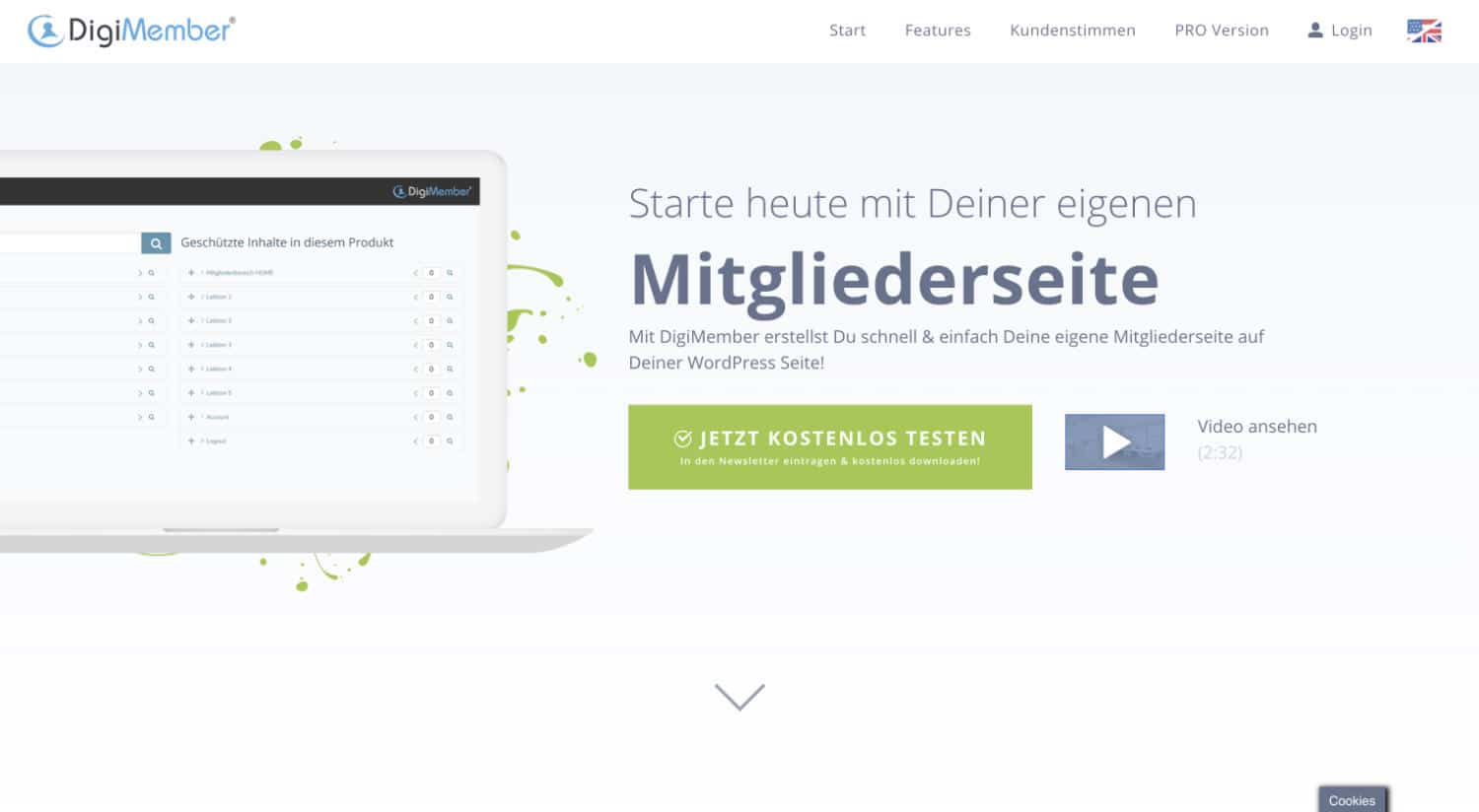 Digimember ist ein WordPress-Plugin, mit dem du einen Mitgliederbereich erstellen kannst