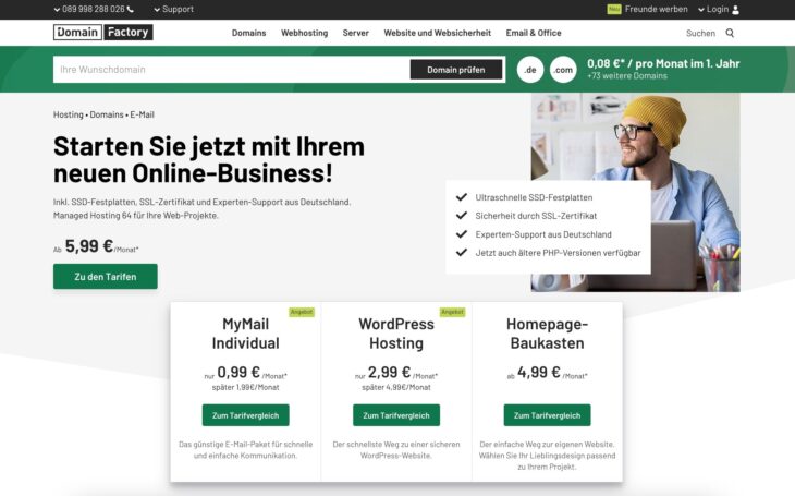 Domainfactory-webhosting