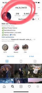 Instagram-Account gehackt