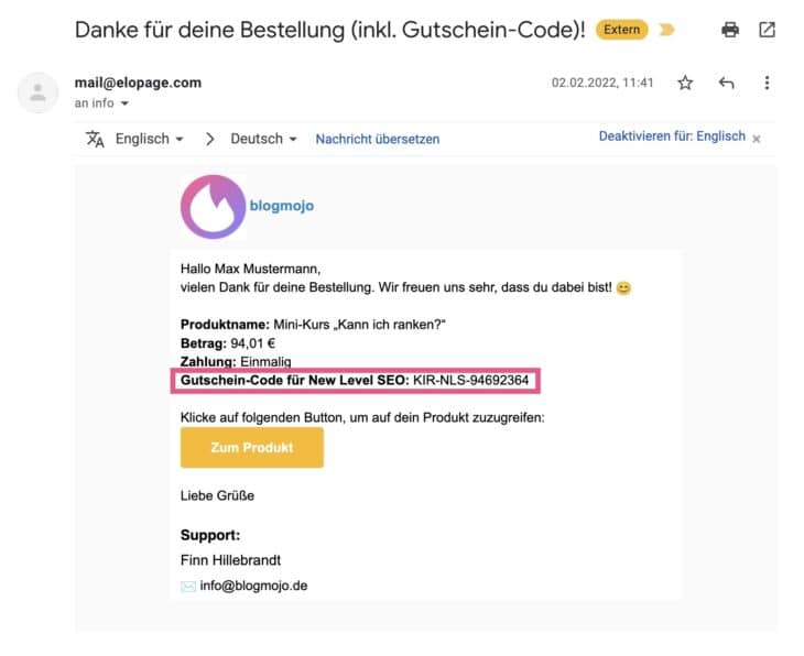 Gutschein-Code